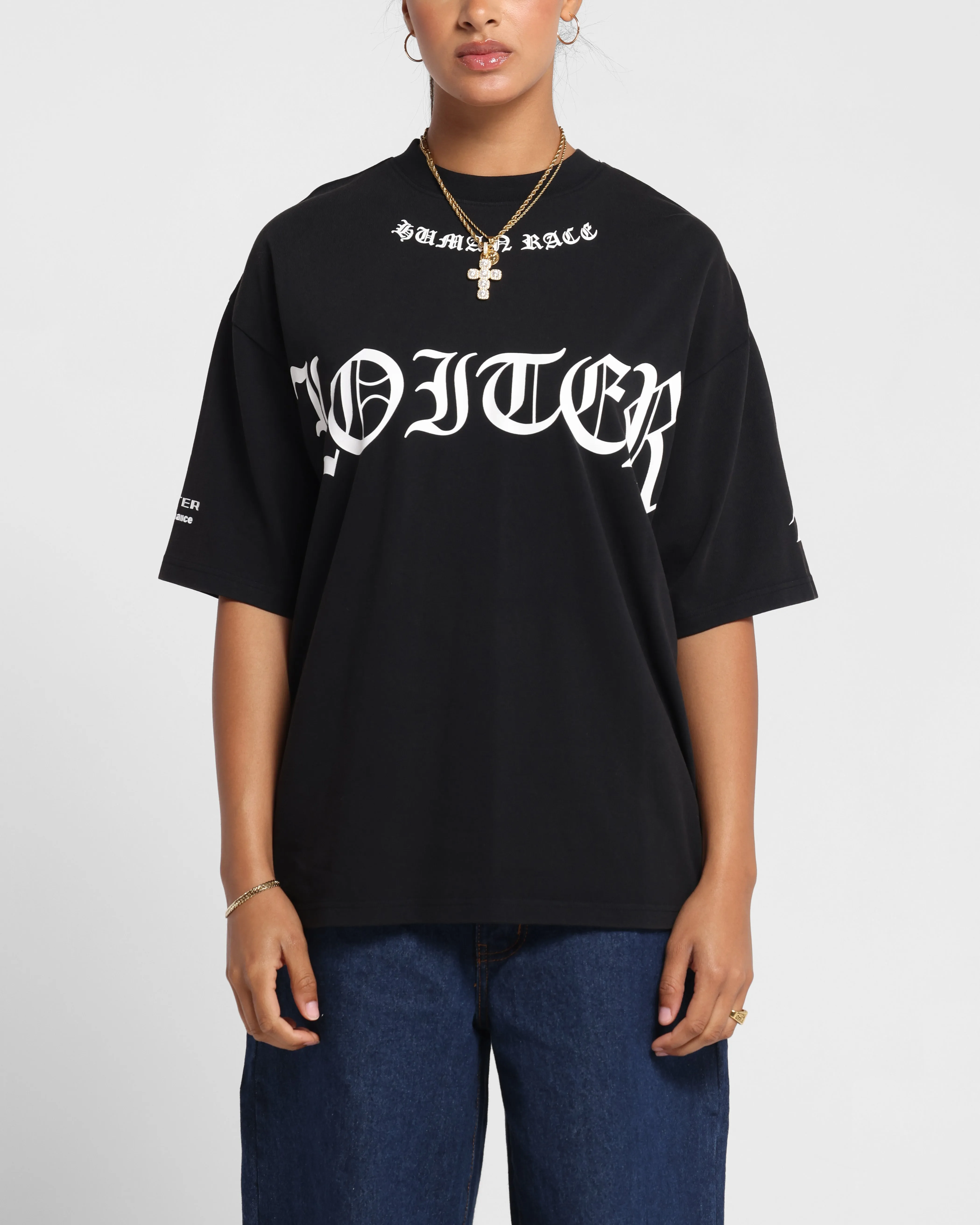 Soft Wear Loiter Biker Vintage T-Shirt Vintage Black