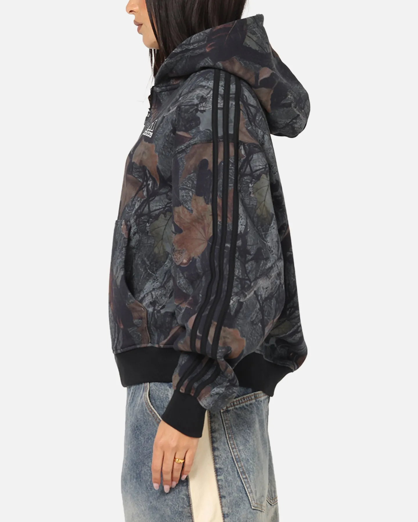 Adidas Camo Zip Up Hoodie Black Style Feel Seal like