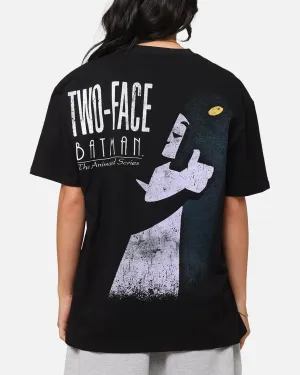 Spring Wear Bohemian American Thrift X DC Batman Two Face Heavy T-Shirt Black