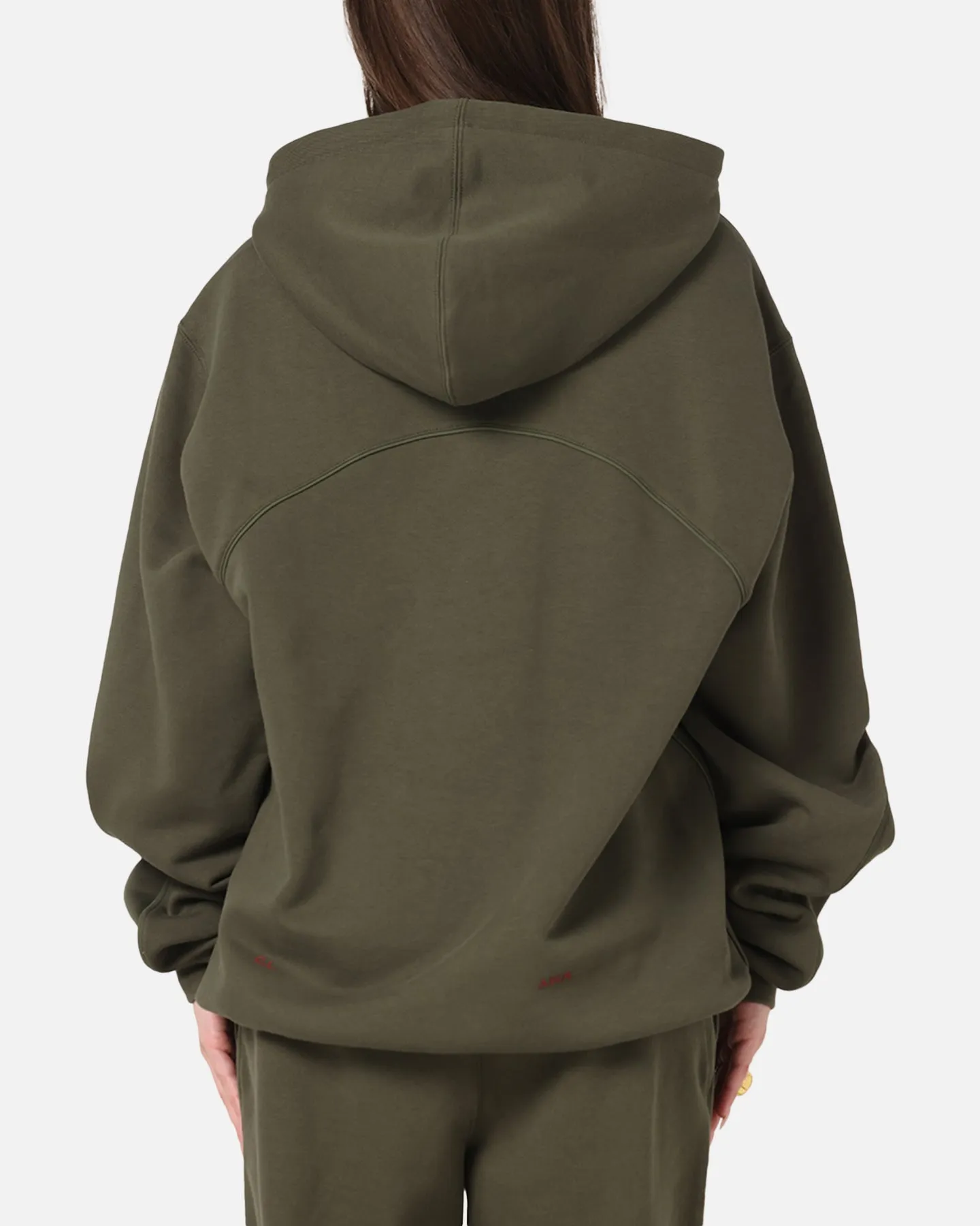 Nike Nocta Fleece Hoodie Khaki Lifestyle Scene Anti Static Finish