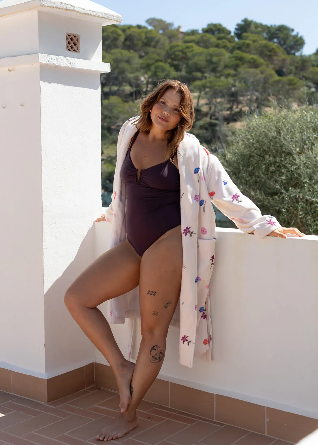 Modern-Edge Plum Bundle - onepiece & robe