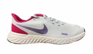 Nike scarpa da corsa da ragazza Revolution 5 GS BQ5671-018 grigio-viola Trail runner city - specific shoes