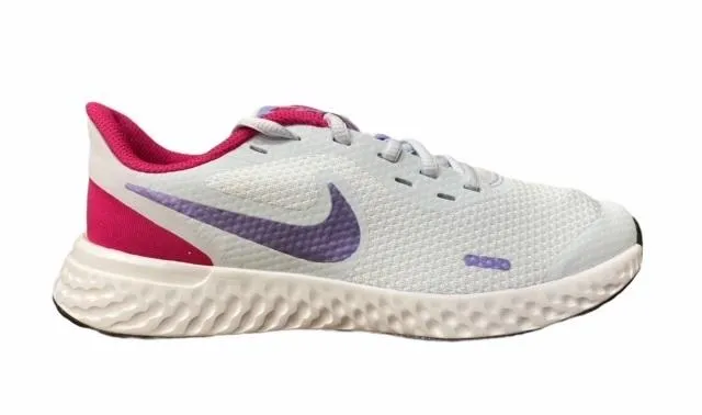 Nike scarpa da corsa da ragazza Revolution 5 GS BQ5671-018 grigio-viola Trail runner city - specific shoes