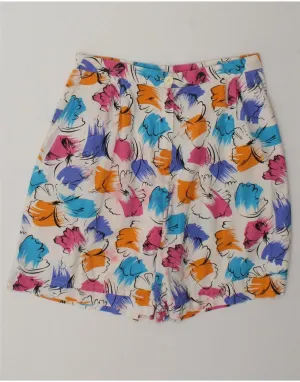 VINTAGE Womens High Rise Casual Shorts Medium W28 Multicoloured Floral high - rise Day Out