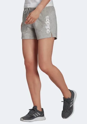 Adidas Women??s Essentials Slim Logo Shorts athletic style