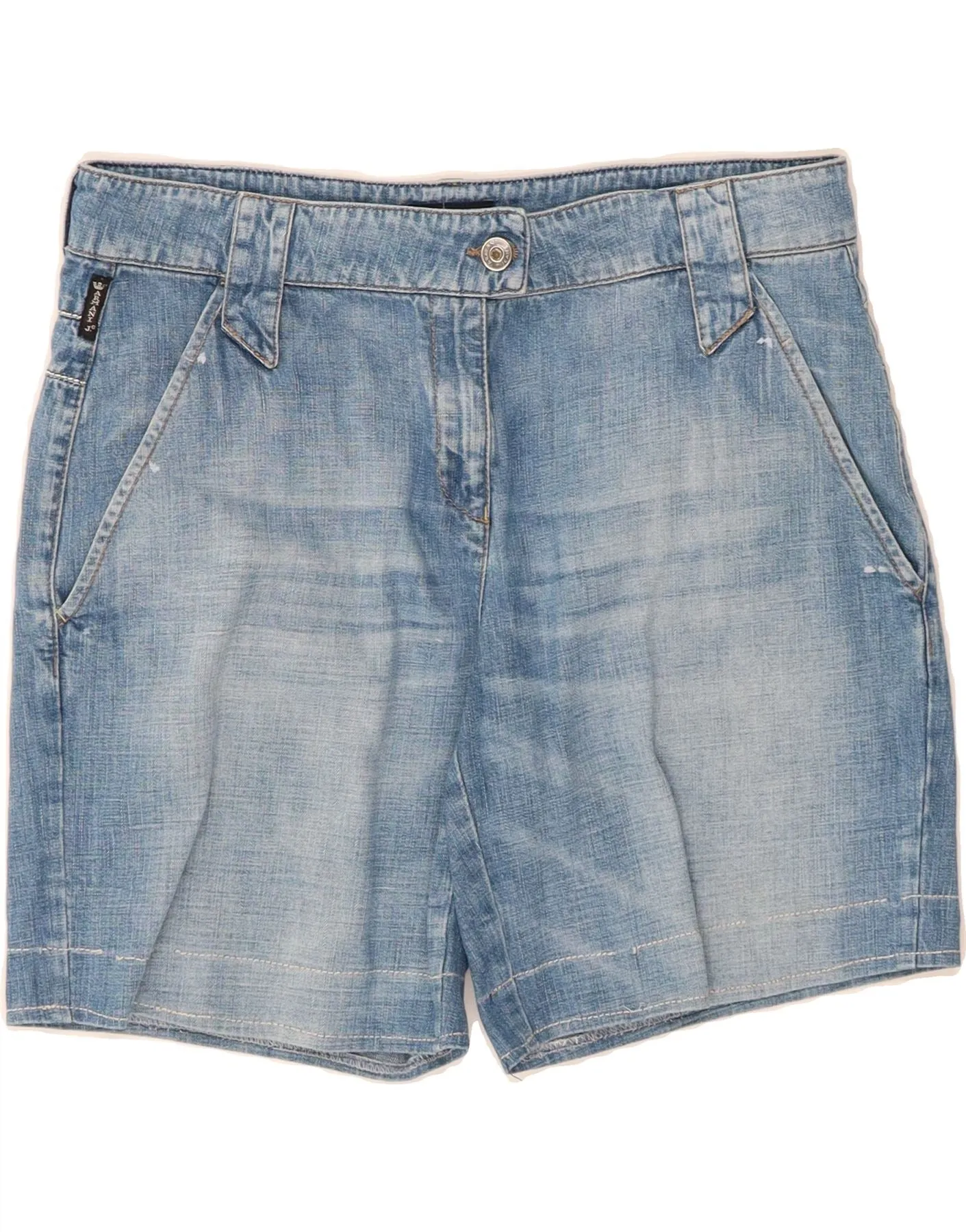 ARMANI Womens Denim Shorts IT 44 Medium W30 Blue Soft Finish