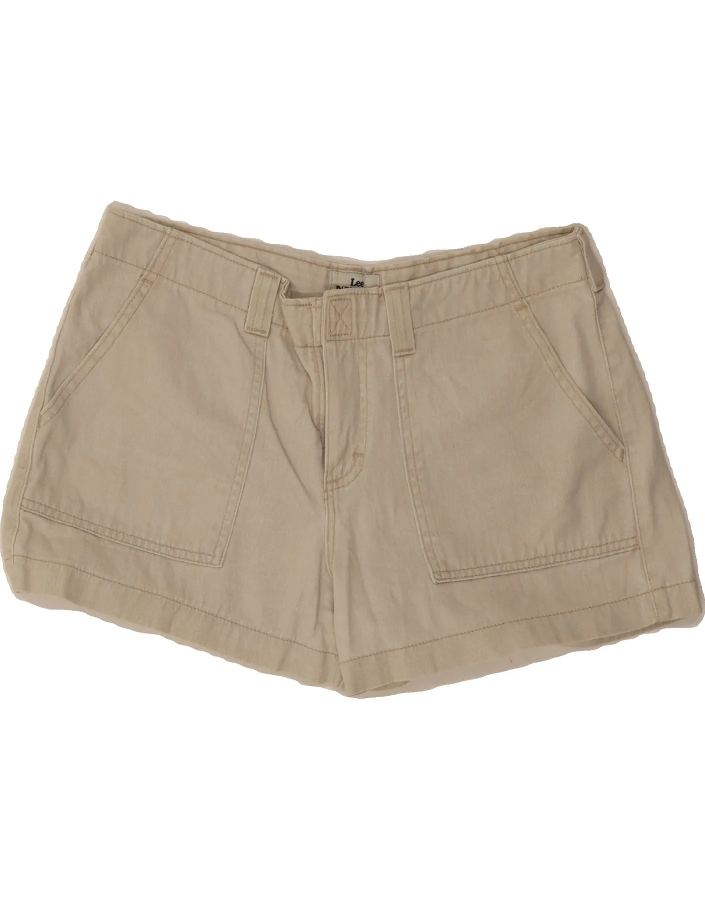 Easy Fit WrinkleFreeFabric LEE Womens Casual Shorts W32 Large Beige