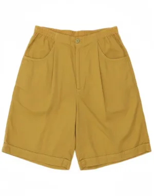 STEFANEL Womens Pegged Casual Shorts IT 46 Large W28 Yellow Cotton Sleek Stretch
