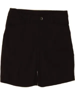 EDDIE BAUER Womens Casual Shorts US 4 Small W30  Black Nylon Athletic Cut On-The-Go Style