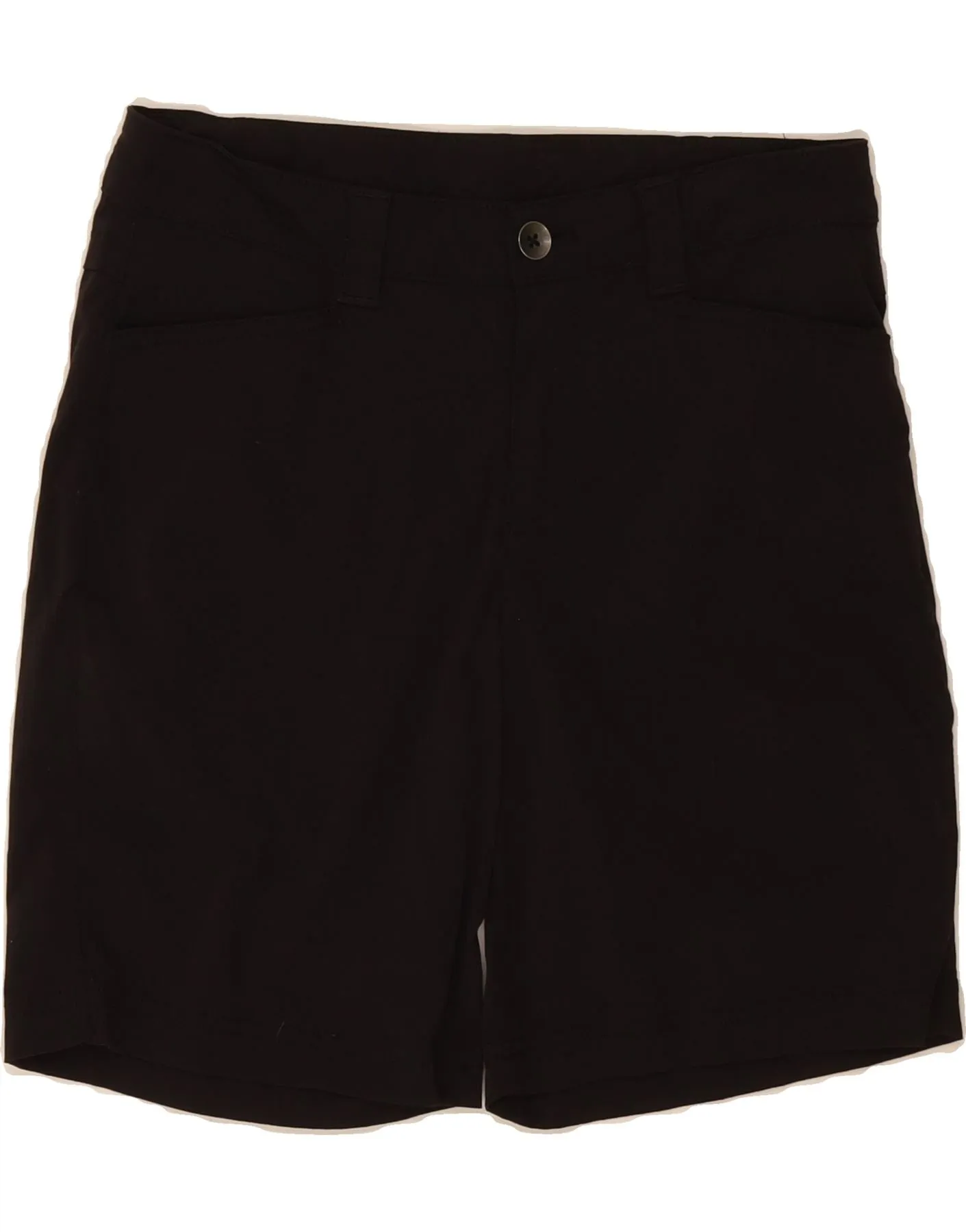 EDDIE BAUER Womens Casual Shorts US 4 Small W30  Black Nylon Athletic Cut On-The-Go Style
