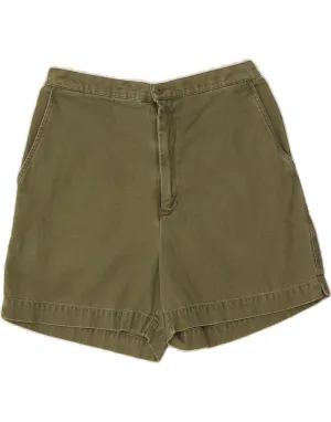Comfy Design MeshVentilation EDDIE BAUER Womens High Waist Chino Shorts US 10 Large W27 Khaki Cotton