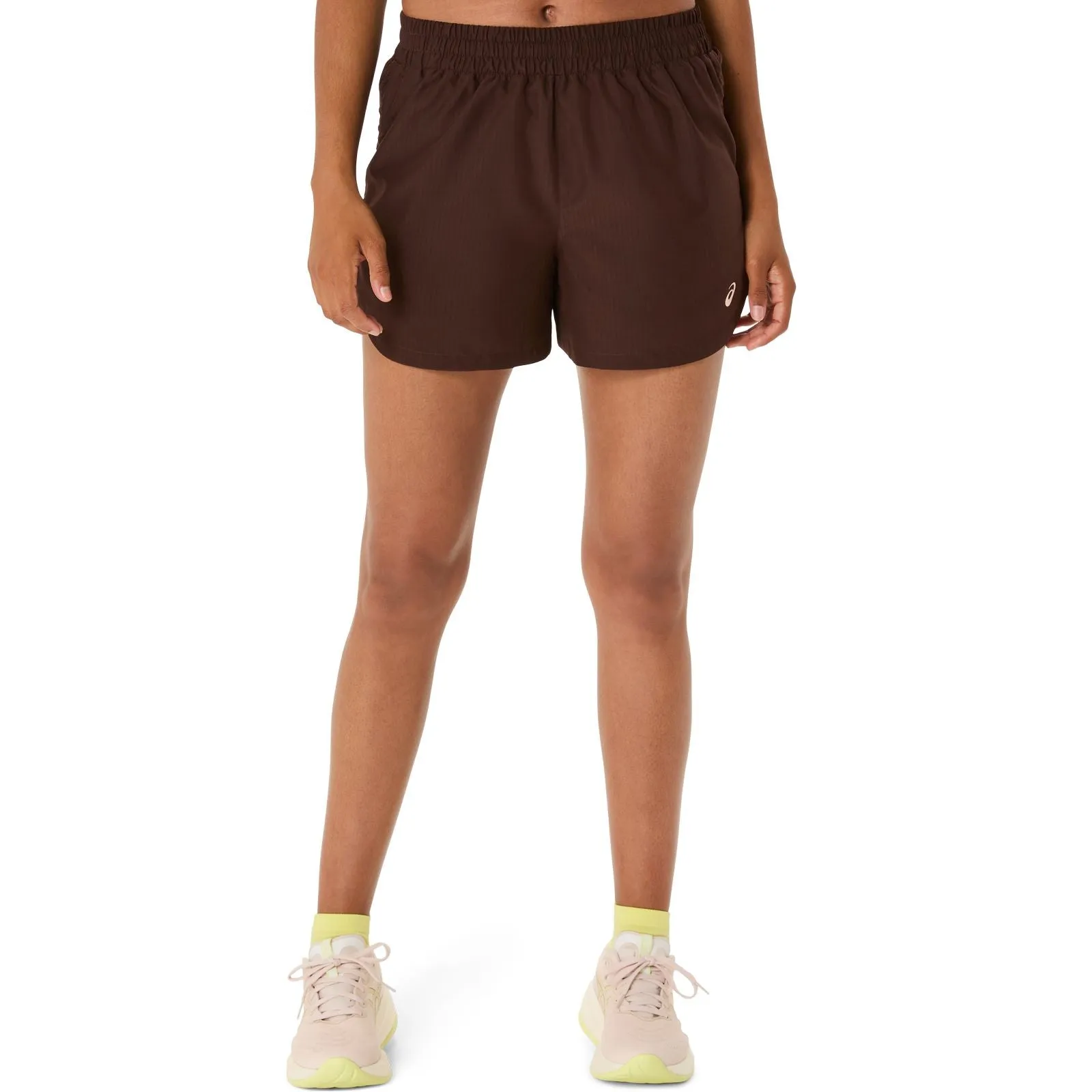 Asics Nagino Run 4" Womens Shorts Water Repellent Finish