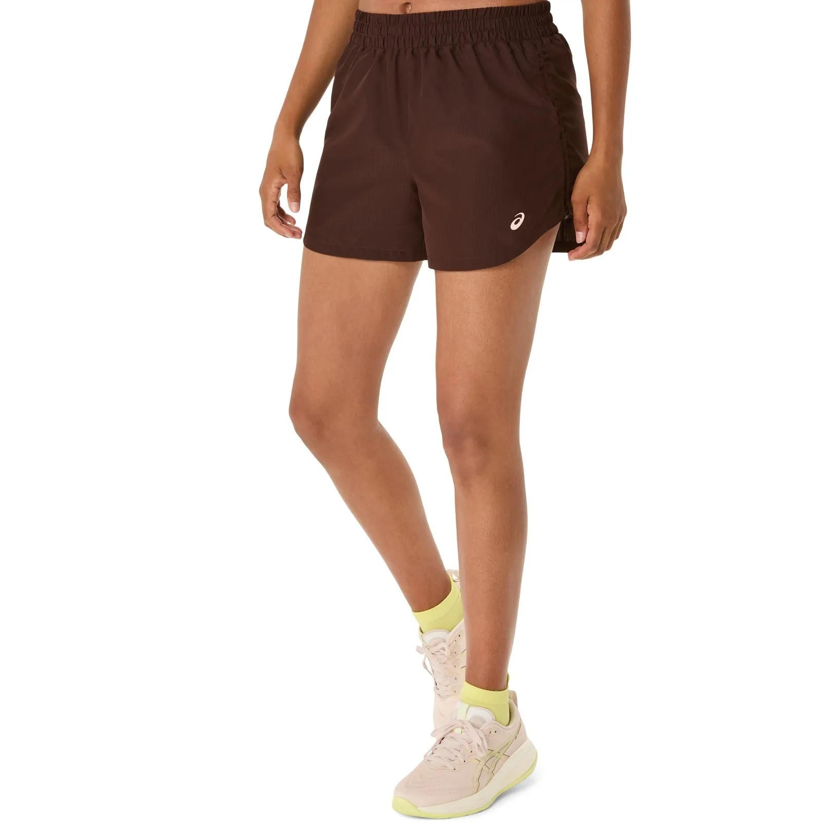UV resistant Sleek Waistband Asics Nagino Run 4" Womens Shorts