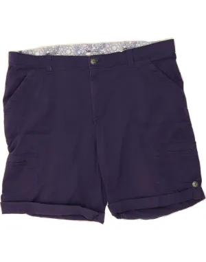 Breezy Flex Summer Vibes LEE Womens Cargo Shorts US 20 3XL W40 Navy Blue Cotton