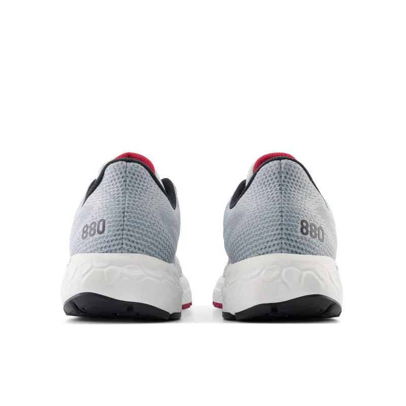 Fresh Foam X 880v13 - Aluminum Grey with Crimson and Black - Men's Mid Top