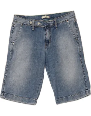 LEVI'S Womens 515 Denim Shorts US 12 Large W34  Blue Cotton Running Shorts tropical style