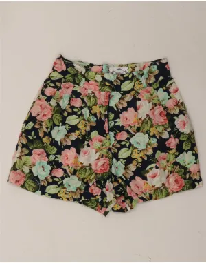 Effortless Fit SWISH Womens High Waist Chino Shorts W25 XS Multicoloured Floral