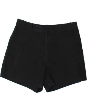 Tight Fit LEE Womens High Waist Casual Shorts US 14 XL W32  Black Cotton