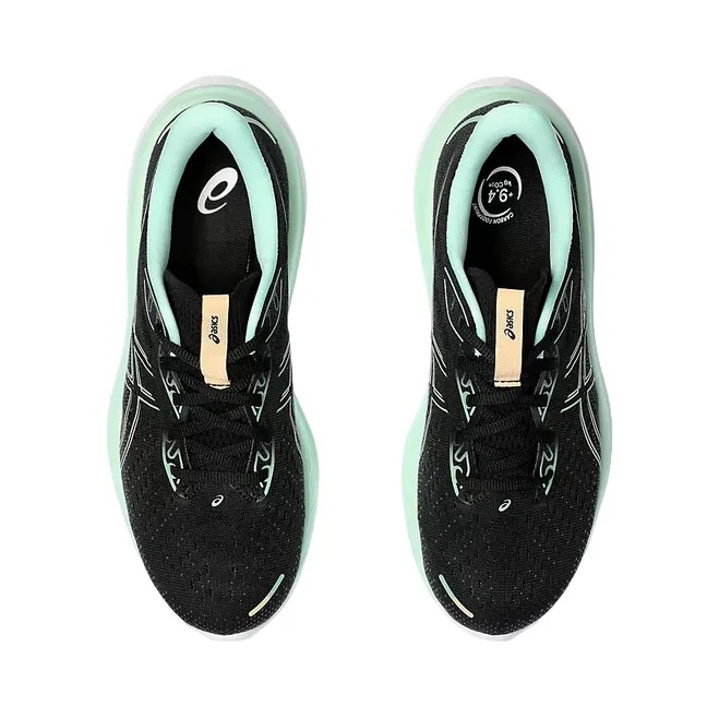 Asics scarpa da corsa da donna Gel Cumulus 26 1012B599-001 nero-menta trendy running shoes safety reflective