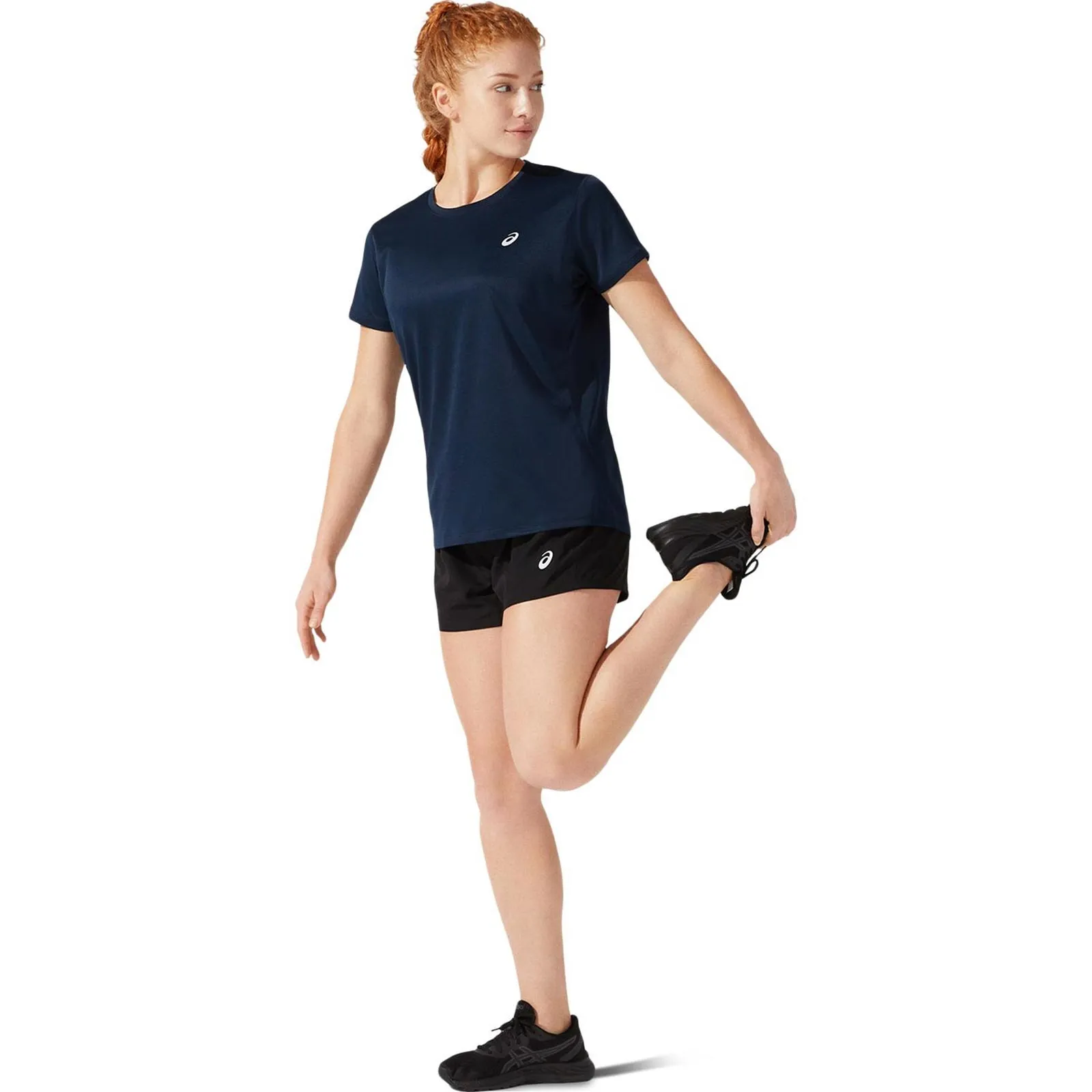 Asics Womens Core 4 Shorts Stay Active Stretchy Waist