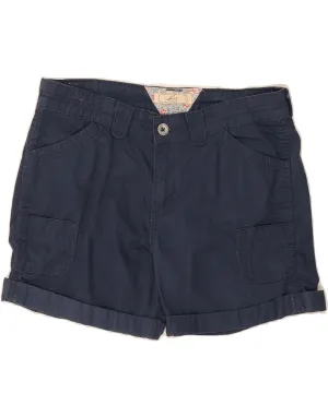 LEVI'S Womens Cargo Shorts US 10 Large W34  Navy Blue Cotton prom night