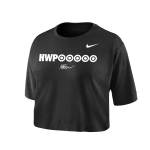 Women's Nike Dri-FIT HWPO Crop Tee BreathableMaterial Trendy Fabric