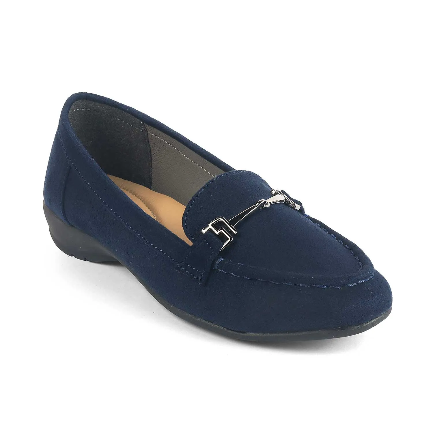Low Profile Comfortable leather Tresmode Angie Blue Women's Casual Loafers