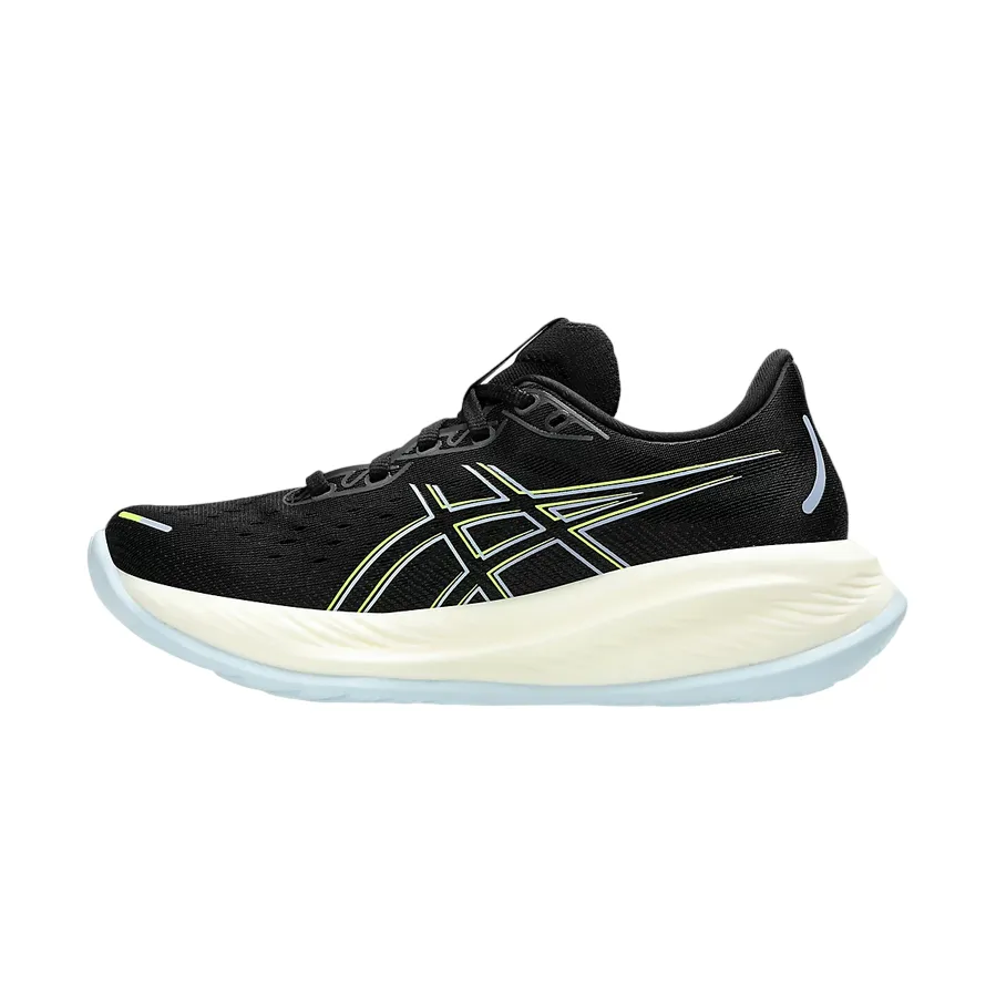 Asics scarpa da corsa da donna Gel Cumulus 26 1012B599-006 nero-giallo High Durability Flexible Groove Construction