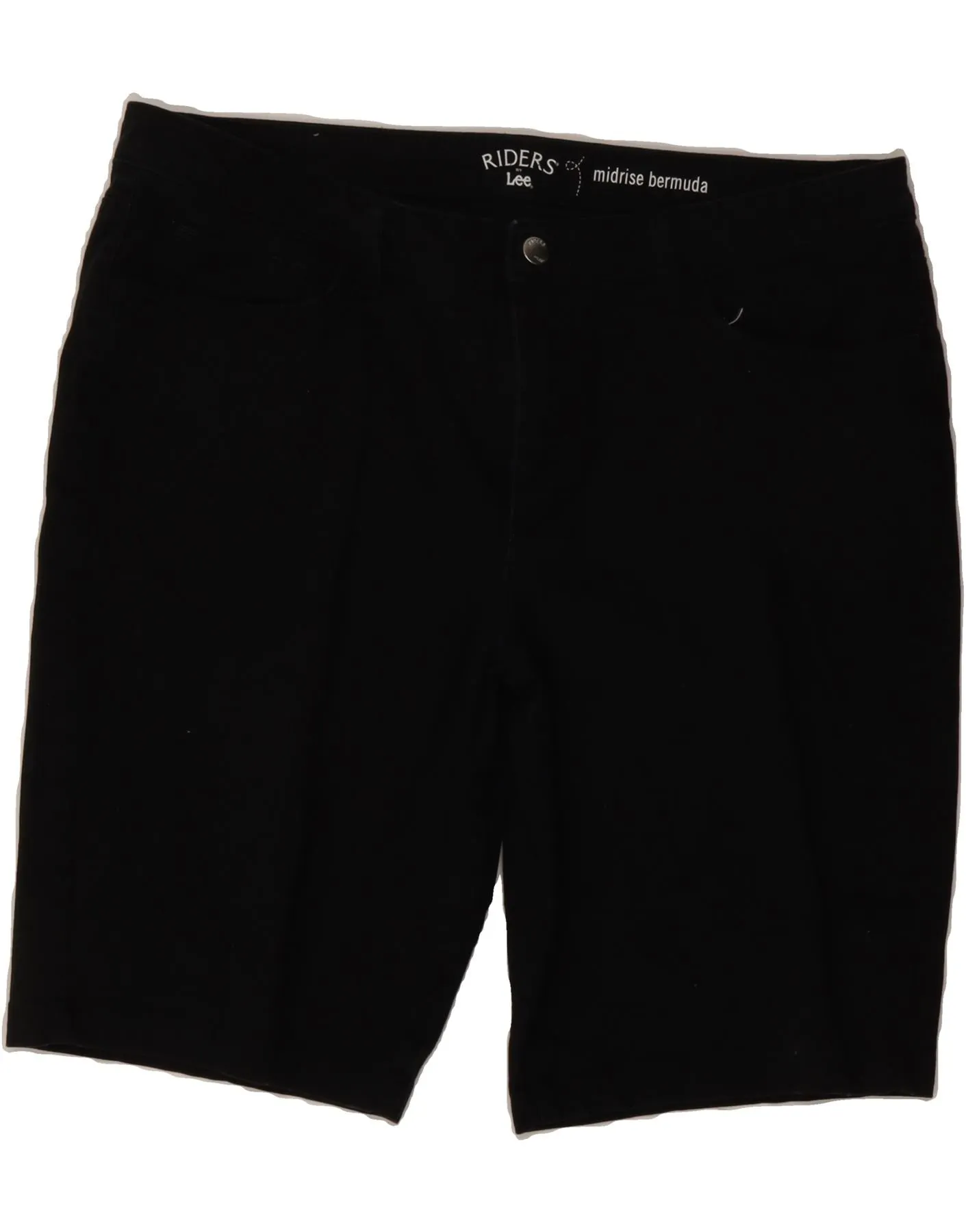 Cold Weather Gear artisanal quality LEE Womens Riders Mid Rise Bermuda Shorts W38 XL Black Cotton
