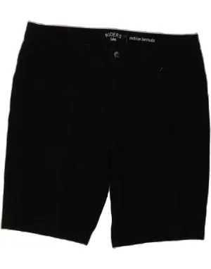 Cold Weather Gear artisanal quality LEE Womens Riders Mid Rise Bermuda Shorts W38 XL Black Cotton
