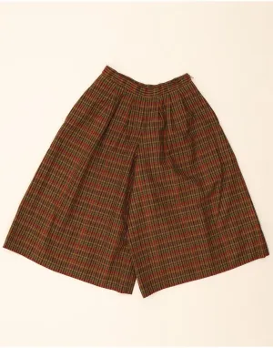 Collectible Nylon shorts VINTAGE Womens Pegged Bermuda Shorts IT 40 Small W26 Brown Check Wool