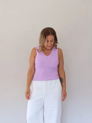 Amina Tank - Lilac water - permeable