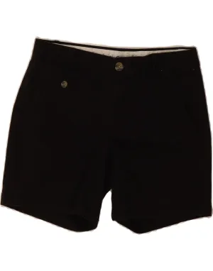 Stylish Fit Breathable Cut DOCKERS Womens Chino Shorts US 6 Medium W30  Black Cotton
