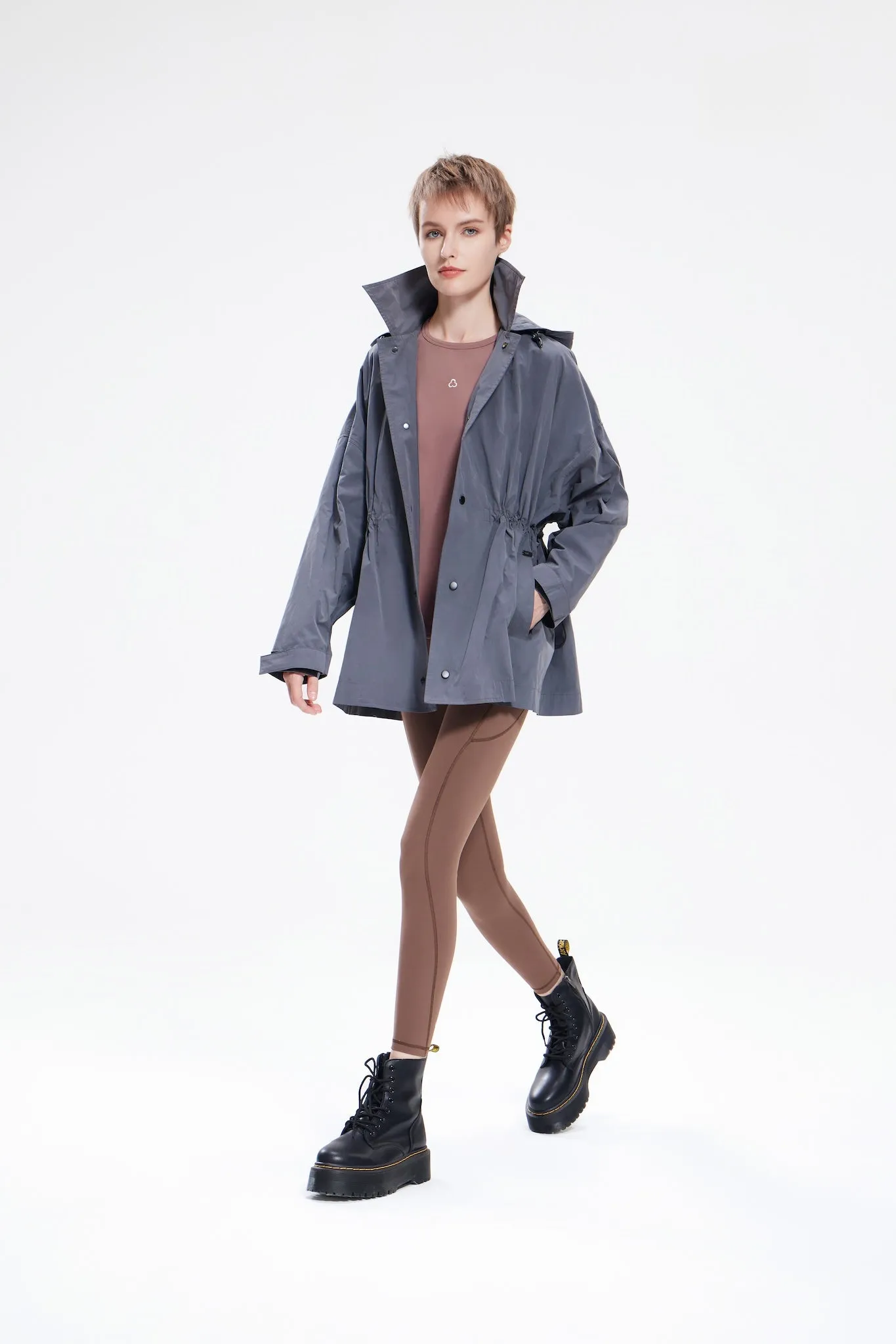 Lightweight Fill Triumph Oversized Waterproof Hooded Windbreaker Coat