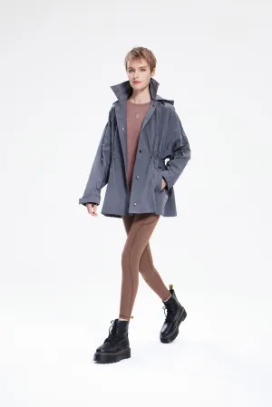 Lightweight Fill Triumph Oversized Waterproof Hooded Windbreaker Coat
