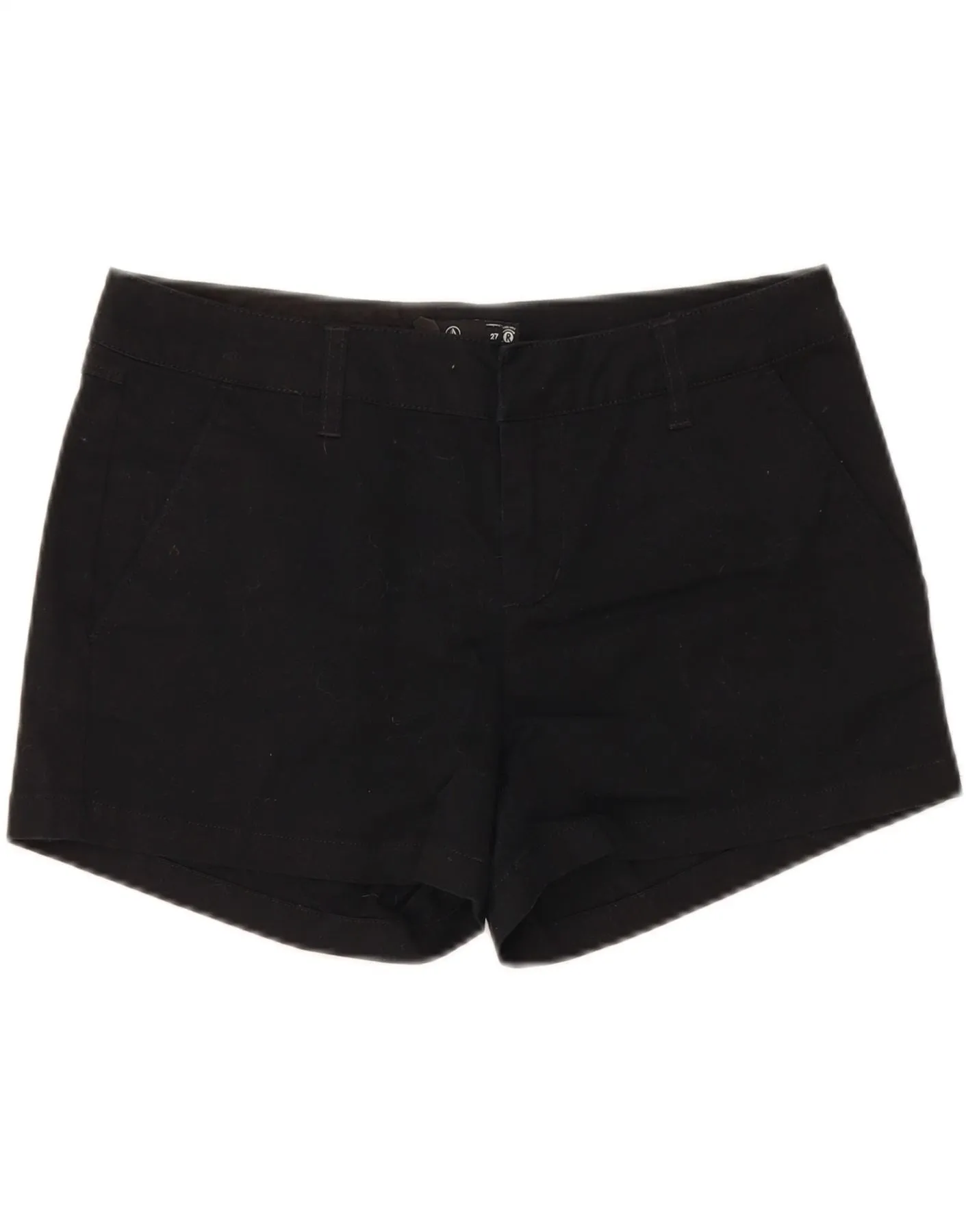 rooftop party look Hassle free maintenance VOLCOM Womens Chino Shorts W27 Small  Black Cotton