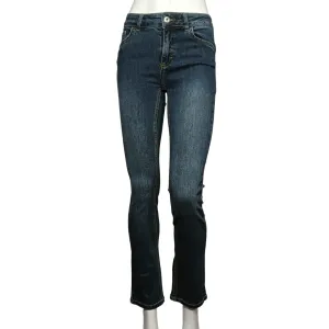 Caf??Noir pantalone jeans da donna svasato e corto c7 JJ1019 B009 indaco Party Look Urban Explorer Beach Day Minimalist Style Youth Style