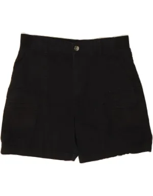 Stylish Comfort LEE Womens Mid Rise Relaxed Fit Cargo Shorts US 12 Large W32  Black Cotton