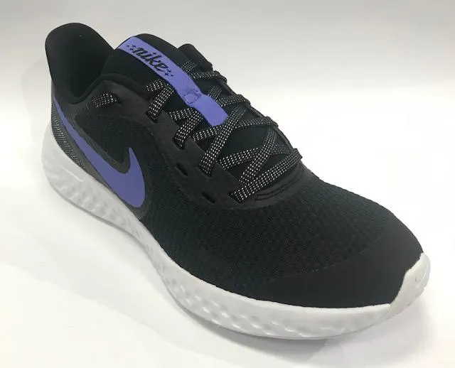 Nike scarpa da corsa da ragazza Revolution 5 Glitter GS CD6840 041 nero Shock Absorbing Technology shock - absorbing inserts