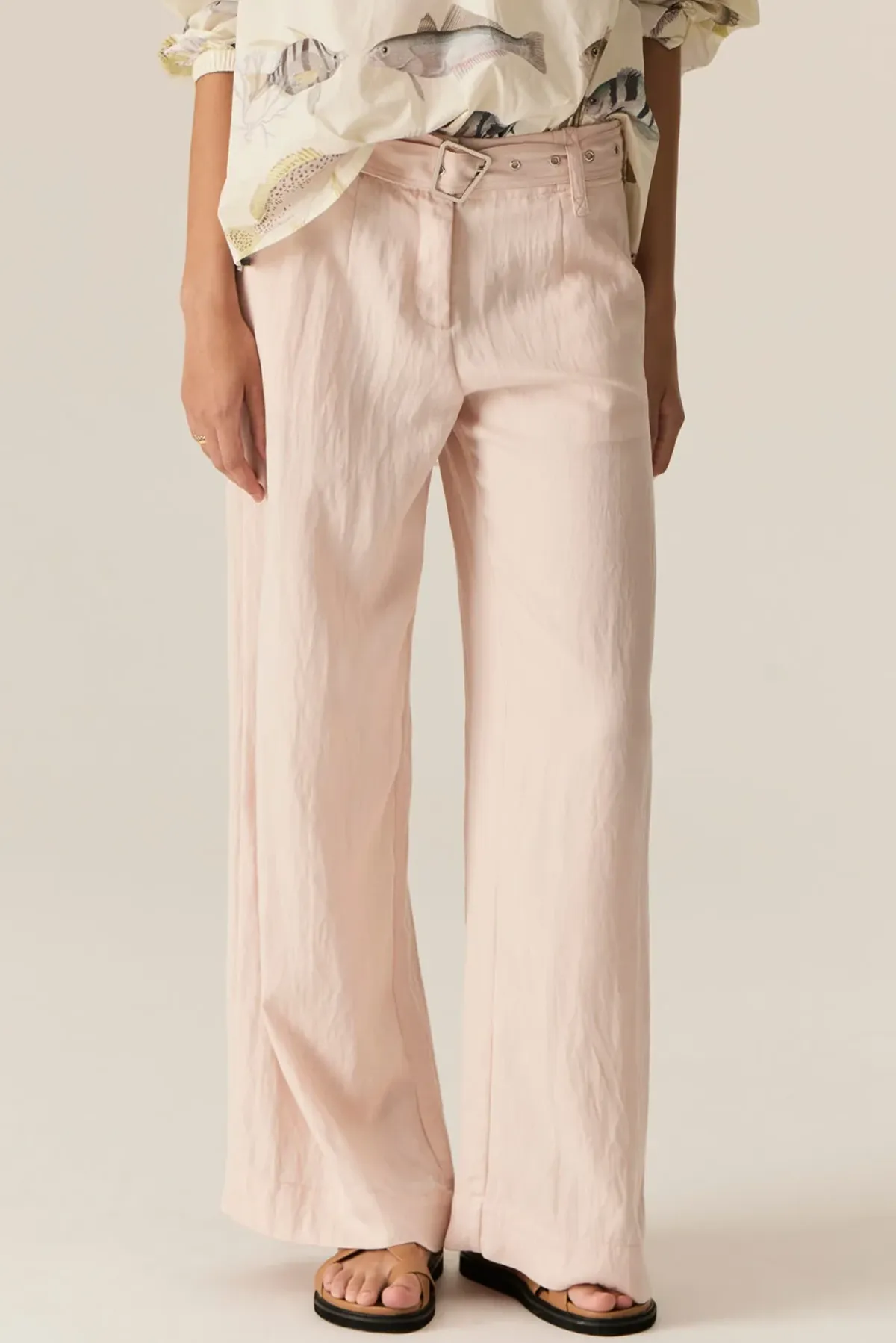 FAIRE BELT PANT Crisp Design All-day Flex