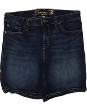 Quick Dry Material Classic Cut SEVEN 7 Womens Denim Shorts US 6 Medium W32 Navy Blue Cotton
