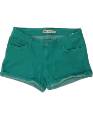 Formal Occasion Body Flex LEVI'S Womens Shorty Denim Shorts US 13 Large W32 Green Cotton