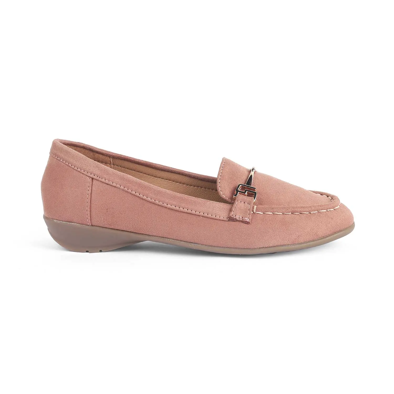 Tresmode Angie Pink Women's Casual Loafers Vegetable-Tanned