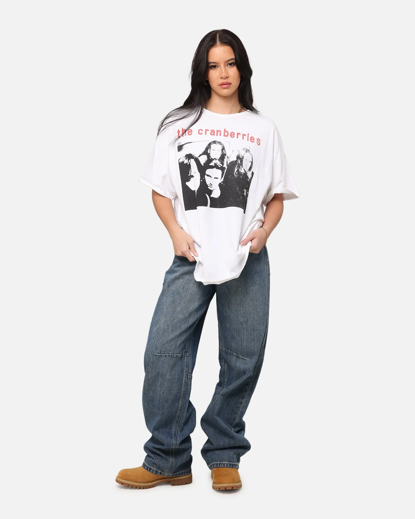 The Cranberries Band Vintage T-Shirt White Vintage Breezy Design Zero Waste Production