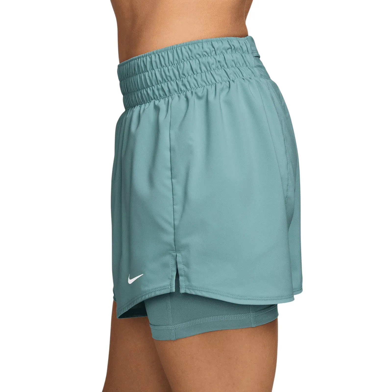 Nike One Womens Dri-FIT High-Waisted 3" 2-in-1 Shorts striped shorts