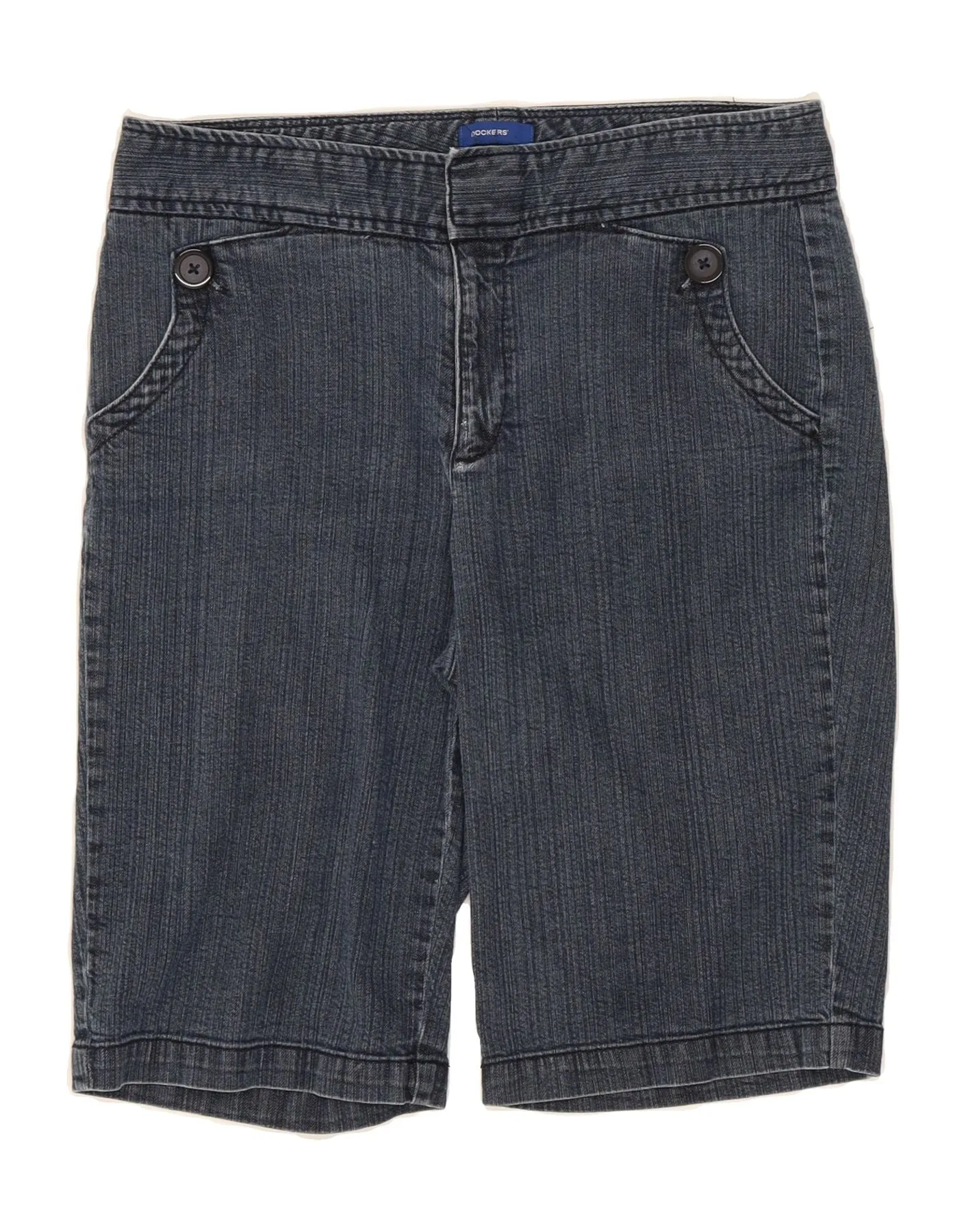 DOCKERS Womens Denim Shorts US 8 Medium W30 Blue Cotton Core Fit
