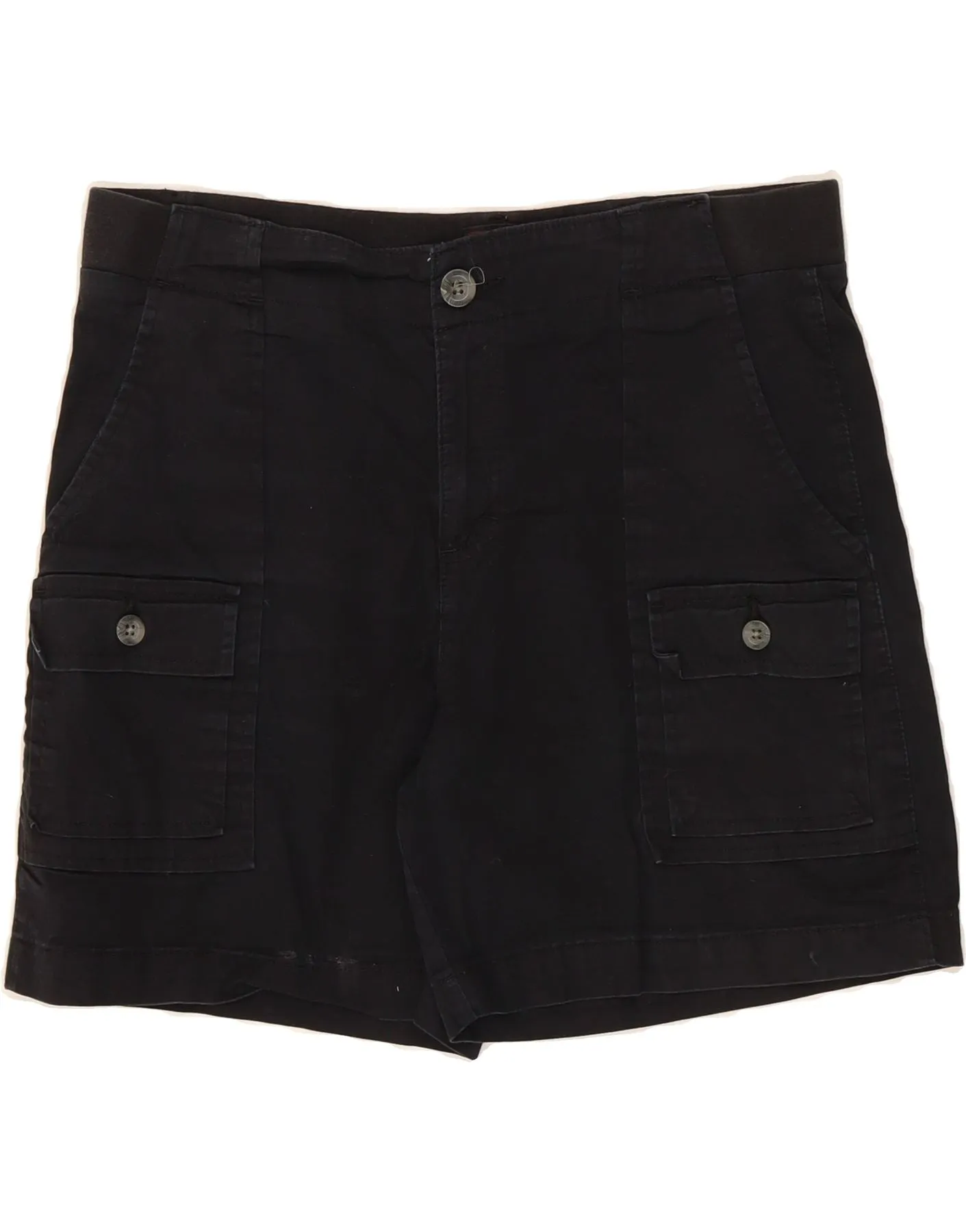 LEE Womens Cargo Shorts US 10 Large W30  Black Cotton Cool Design watch