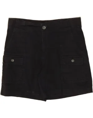LEE Womens Cargo Shorts US 10 Large W30  Black Cotton Cool Design watch