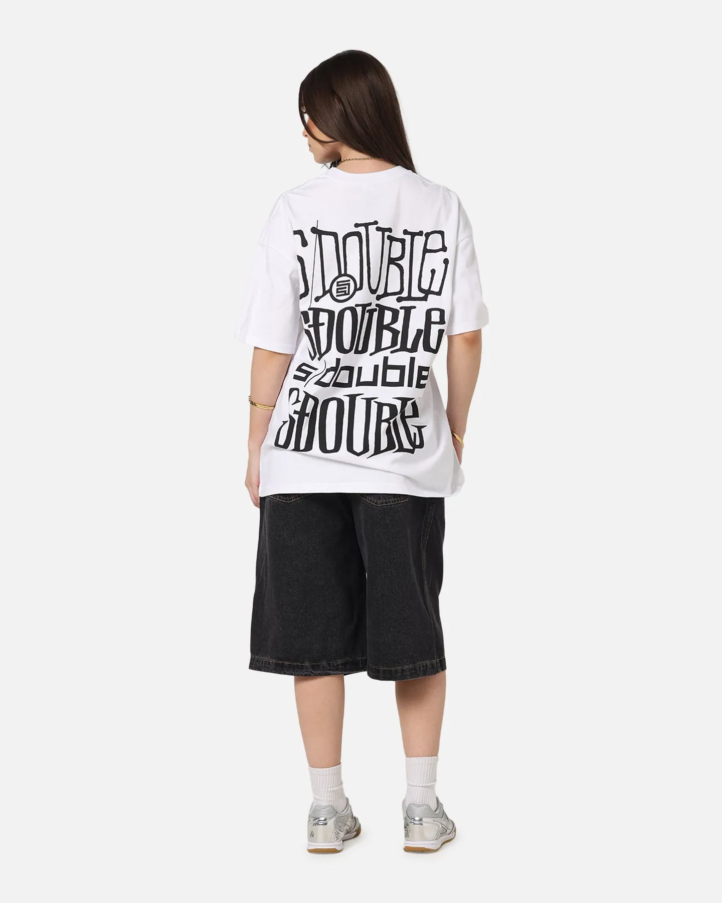 S Double Logofest T-Shirt White stain resistant coating