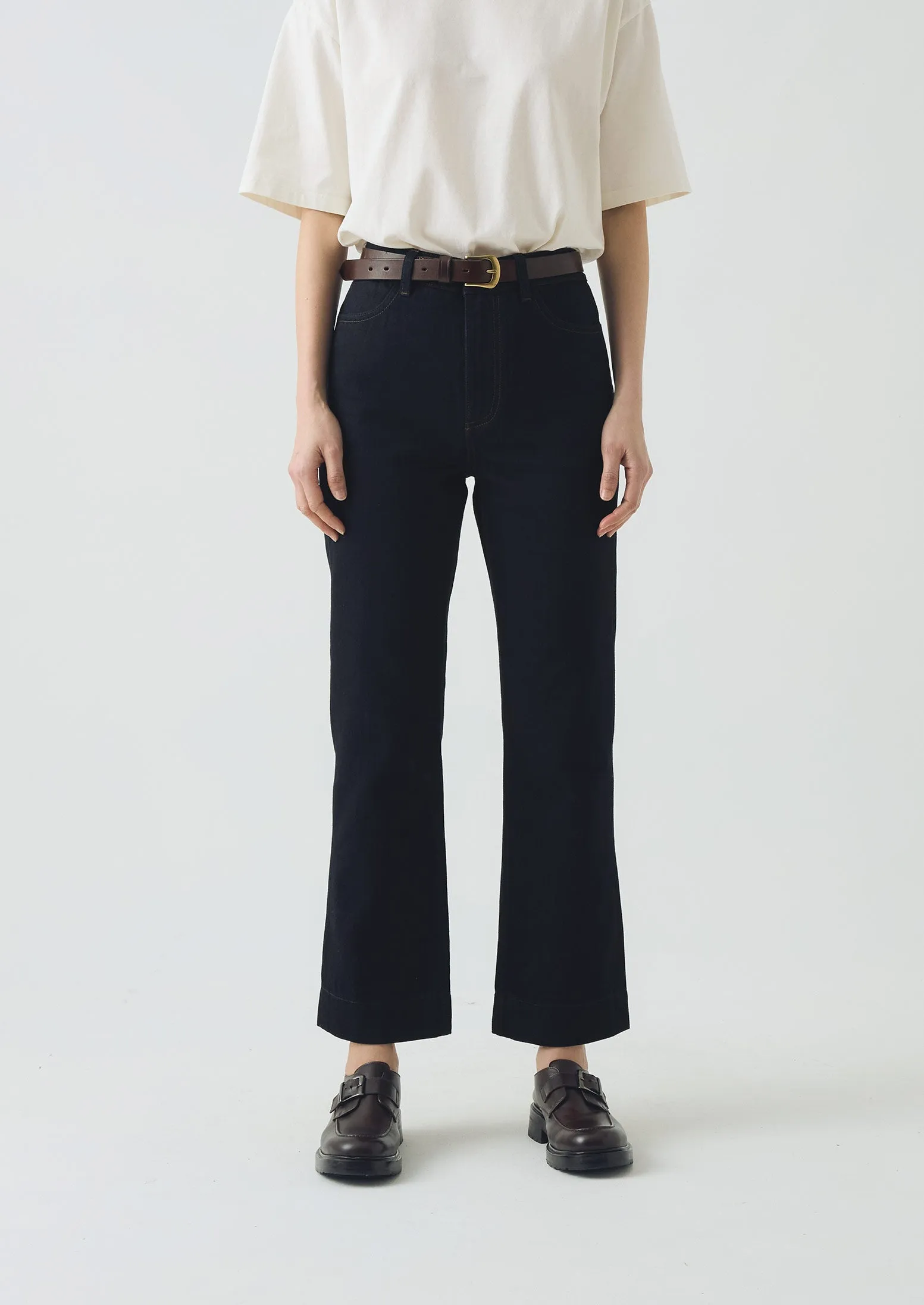 Japanese Denim Slim Pants | Indigo DurablePolyester UV Protection